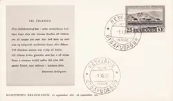 Tani IJsland - AFA 320 - 1e dag-envelop