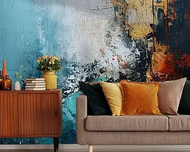 Abstract Goudkleurig | Rode Energie Wysoka jakość