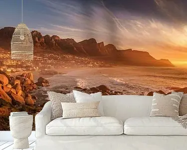 Autentyczny Kamperen in de baai van Zuid-Afrika