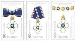 IJsland - Orde van de valk - Postfrisse serie van 3 Autentyczny