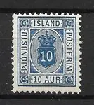 IJsland 1900 - AFA Dienstzegels 5B - Postfris Oryginalny
