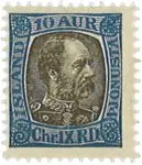 Autentyczny IJsland 1902 - Dienstzegel AFA 20 - Postfris