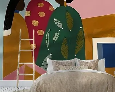 Autentyczny Sisterhood. Kleurrijke illustratie