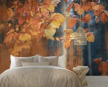 Bezpieczna płatność Schilderachtige roestige herfst blaadjes