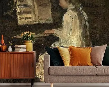 Oryginalny Meisje aan de piano, Jacob Maris (gezien bij vtwonen)