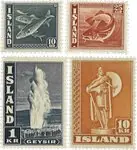 IJsland 1945 - AFA 238-241 - Postfris Tylko dziś