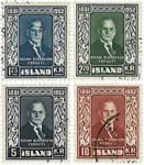 IJsland 1952 - AFA 282-285 - Gebruikt Tylko dziś