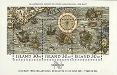 Ekspresowa dostawa IJsland 1989 - AFA 706 - Postfris souvenir sheet
