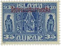 IJsland 1930 - Dienstzegel AFA 52 - Postfris Bezpieczna płatność