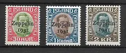 IJsland 1931 - AFA 147 - 149 - Postfris Najlepsza cena
