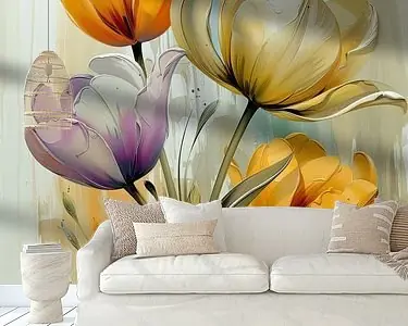 Pastel Tulpen Illustratie Ekspresowa dostawa