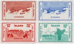 Premium IJsland 1933 - AFA 167-170 - Postfris