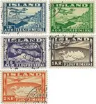 IJsland 1934 - AFA 175, 176A, 177A, 179-180 - Gebruikt Premium