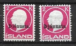 Najlepsza cena IJsland 1922 - AFA Dienstzegels 41-41a - Ongebruikt