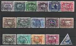 IJsland 1930 - AFA Dienstzegels 44-59 - Gebruikt Niska cena