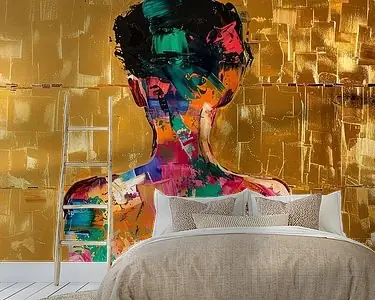 Tani Vrouw Abstract Goud | Chroma Persona