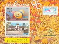 Indonesië´96 color proof (Zb B123) - Postfris souvenir velletje Oferta