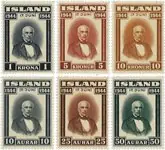 Island 1944- AFA 232-237 - Postfris - Postfris Zwrot pieniędzy