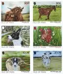 Isle of Man - Boerderij dieren - Postfrisse serie van 6 Kup teraz