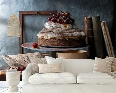 Nowość Kastanje mousse cake met caramel-gecoate kersen