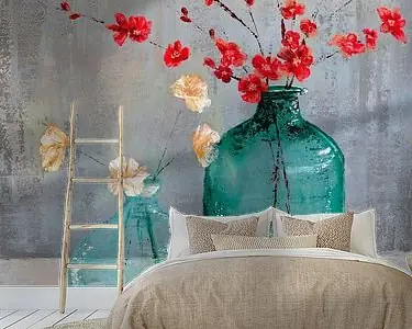 Oryginalny Rode en witte bloemen 'Pure Imagination'