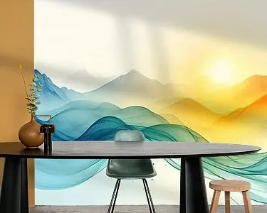 Ostatnia szansa Abstract Berglandschap in 't Gouden Uurtje