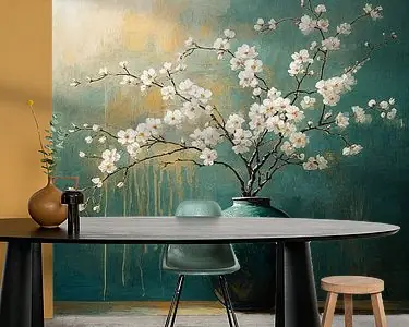 Stilleven, Turquoise Stilte no.9 Wysoka jakość