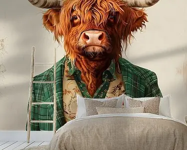 Darmowa dostawa Schotse Hooglander Portret