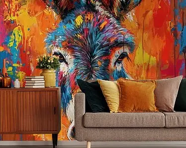 Kleurrijke schattige ezel Wysoka jakość