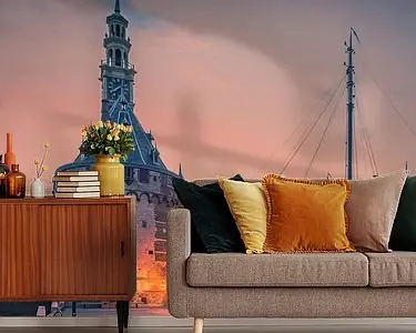 Promocja De haven van Hoorn na zonsondergang