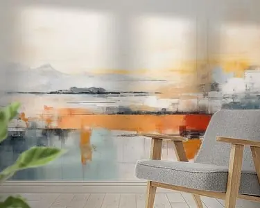 Abstract Oranje | Horizon Szybka dostawa