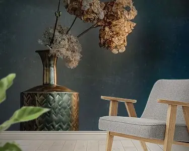 Oferta stilleven met gouden vaas