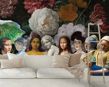 De dames van de meesters, met bloemen Nowość