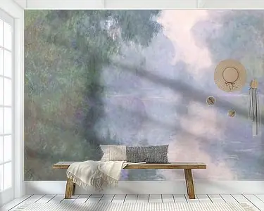 Oferta limitowana De Seine bij Giverny, Ochtend mist, Claude Monet