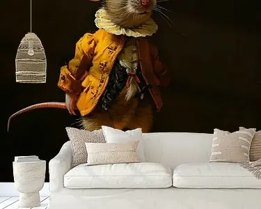 Niska cena Muis Staand op een stuk Kaas