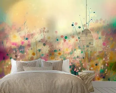 Rabat Bloemenveld petites fleurs pastel