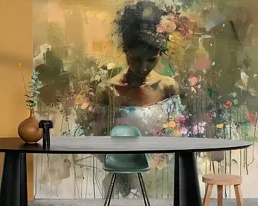 Vrouw en Bloemen Promocja