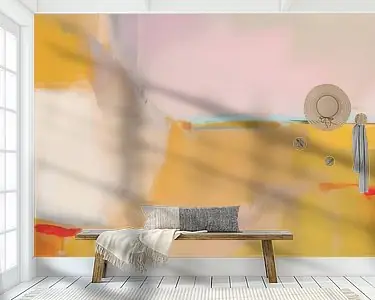 Abstract schilderij in warme kleuren Oferta limitowana