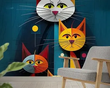 Kat Schilderij Nowość