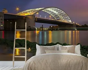 Popularny Nachtfoto van Brienenoordbrug