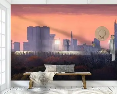 De Kuip - Feijenoord en Skyline Rotterdam Oryginalny