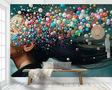 Oferta limitowana Vrouw Kleurrijk Portret | Chromatic Rapture