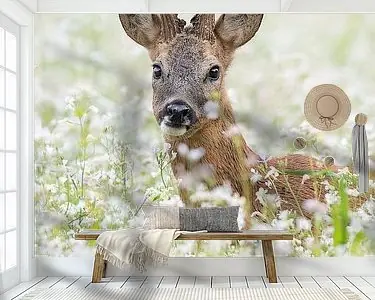 Een ree tussen de bloemen Niska cena