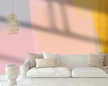 Ekspresowa dostawa Pop van kleur. Colorblocking in pastel- en neonkleuren. Roze, rood, geel, beige, blauw