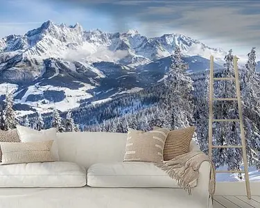 Berglandschap "Hutje in de winter" Tylko dziś