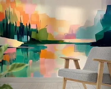 Popularny Kleurrijk landschap