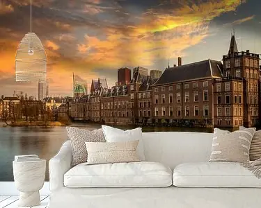 Den Haag hofvijfer zonsondergang Zwrot pieniędzy