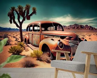 Tylko dziś Verlatenheid in de Arizona Woestijn: de verroeste auto