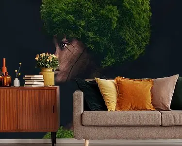 Rabat Digitale Kunst van Vrouw Geïnspireerd door Klimaatmarsen - Strijd voor Duurzaamheid en Hoop