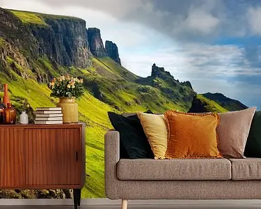 Quiraing, eiland Skye, Schotland Autentyczny